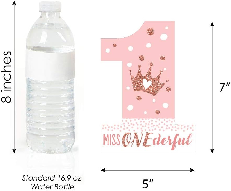 Princess water bottle labels - Baby shower - 1st birthday party - girls  party