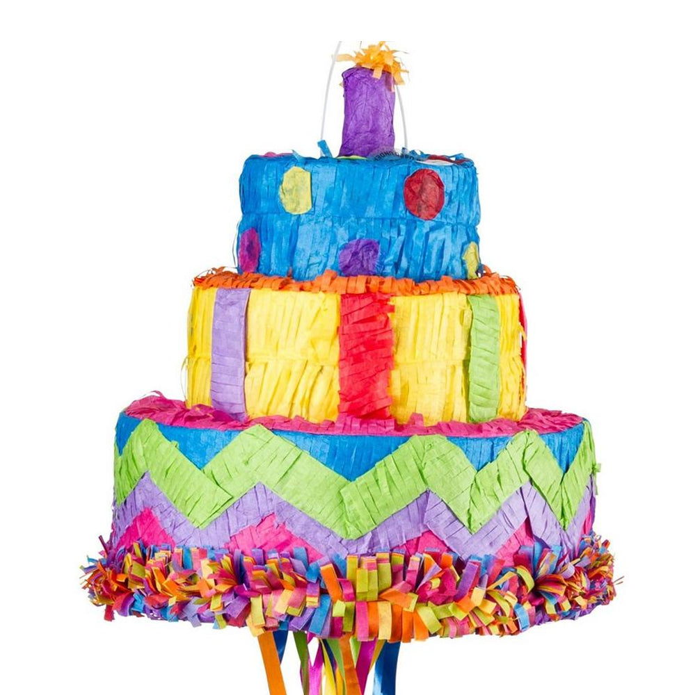 Pull String Birthday Cake Pinata – MATTEO PARTY