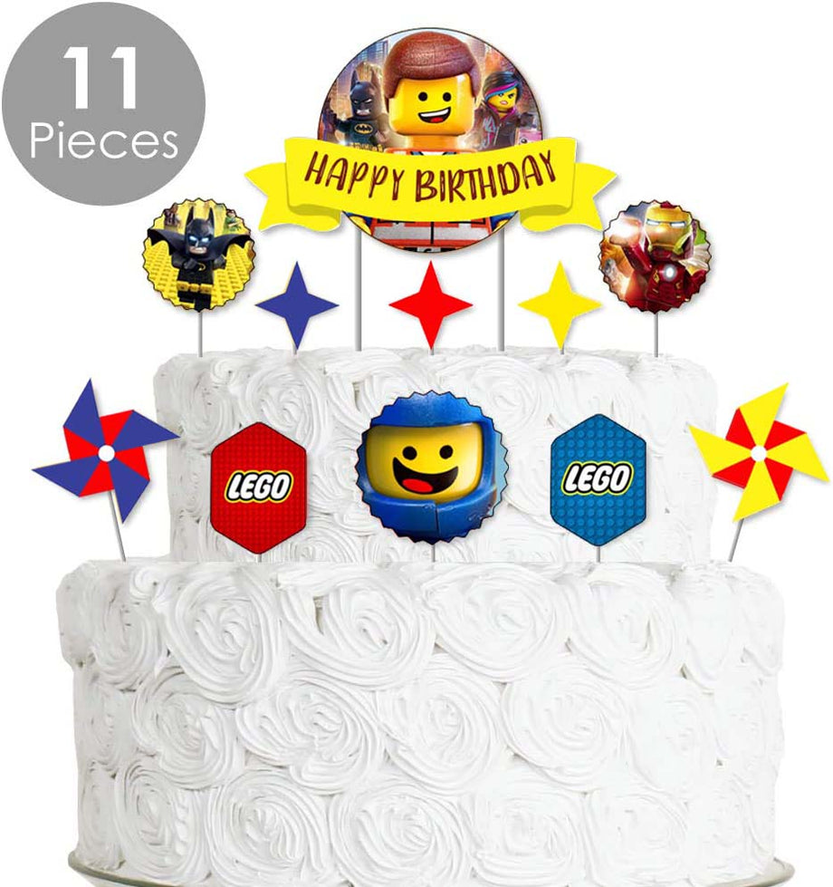 LEGO Fisherman Angler Cake Topper Decoration Made With LEGO Bricks