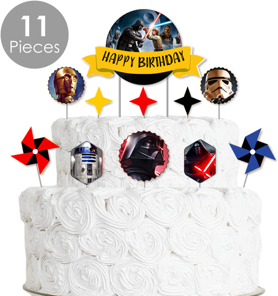 Star wars best sale birthday cake toppers