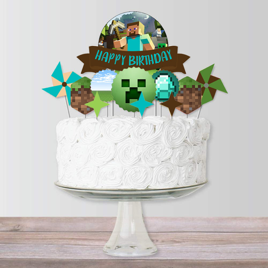 Minecraft Birthday Cake Topper Personalized for Sale in Margate, FL -  OfferUp