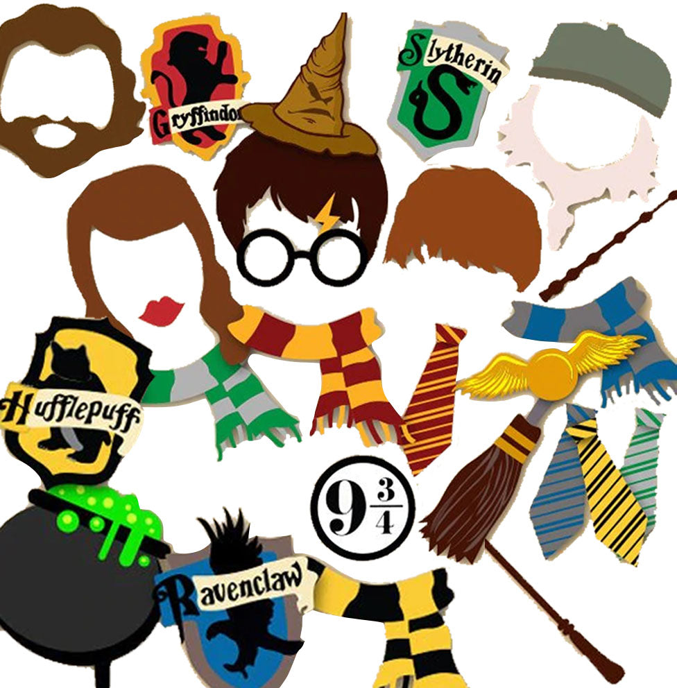 Instant Download Harry Potter Inspired Party Birthday Party Printable Photo Booth  Props Photobooth P…
