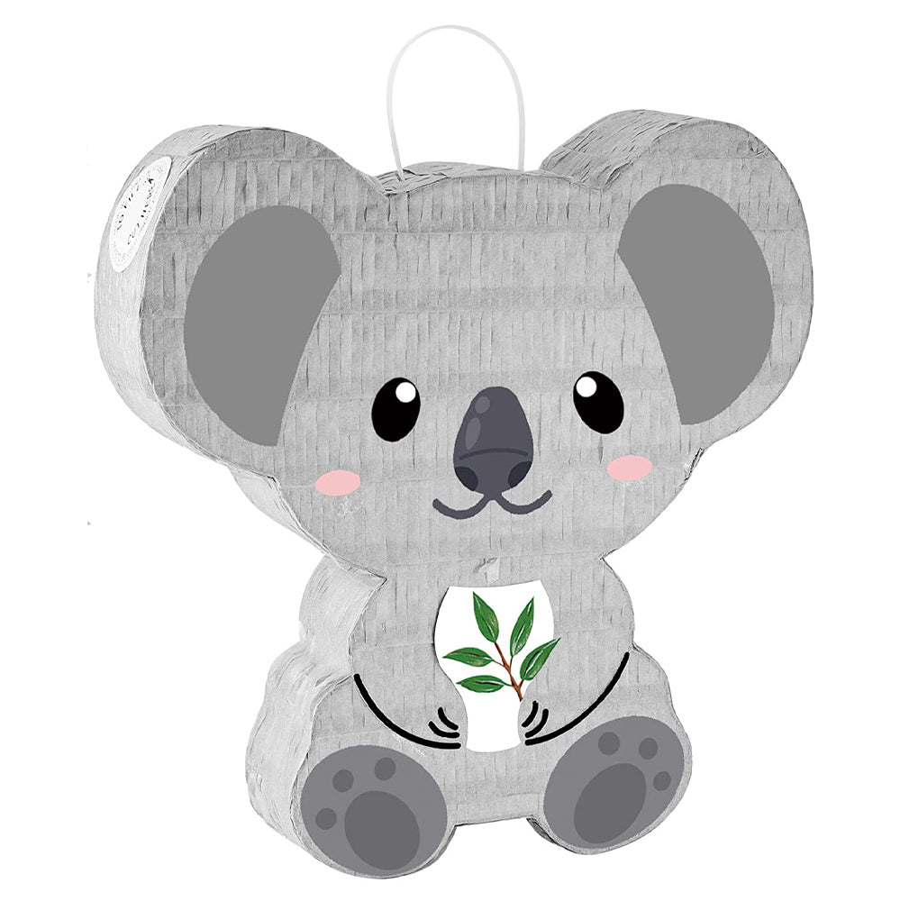 Small Pull String Koala Pinata for Jungle Animal Birthday Party