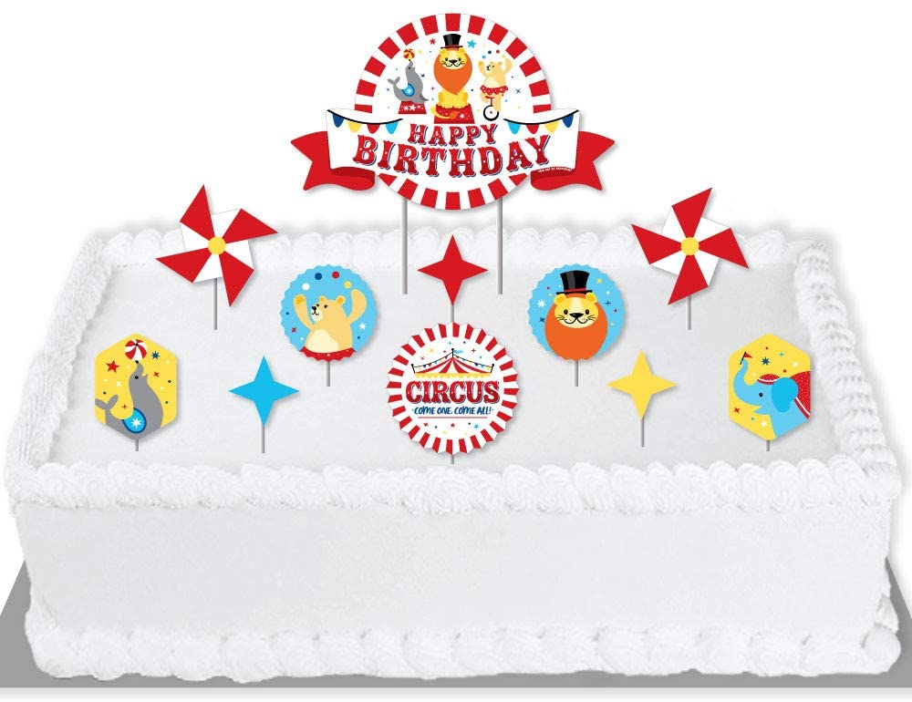 Carnival Cake Topper Circus Theme Birthday Party Circus - Etsy | Circus  birthday party theme, Circus 1st birthdays, Birthday cake toppers