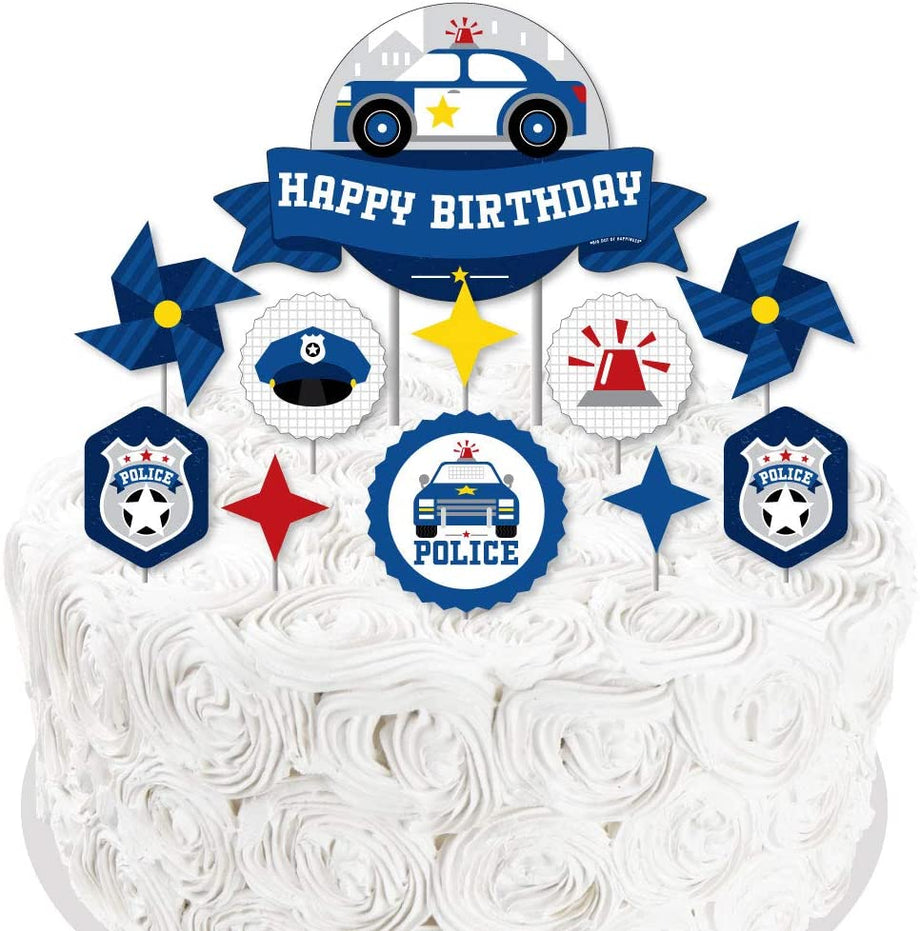 Big Dot of Happiness Calling All Units - Police - Dessert Cupcake Toppers -  Cop Birthday Party or Baby Shower Clear Treat Picks - Set of 24 -  Walmart.com