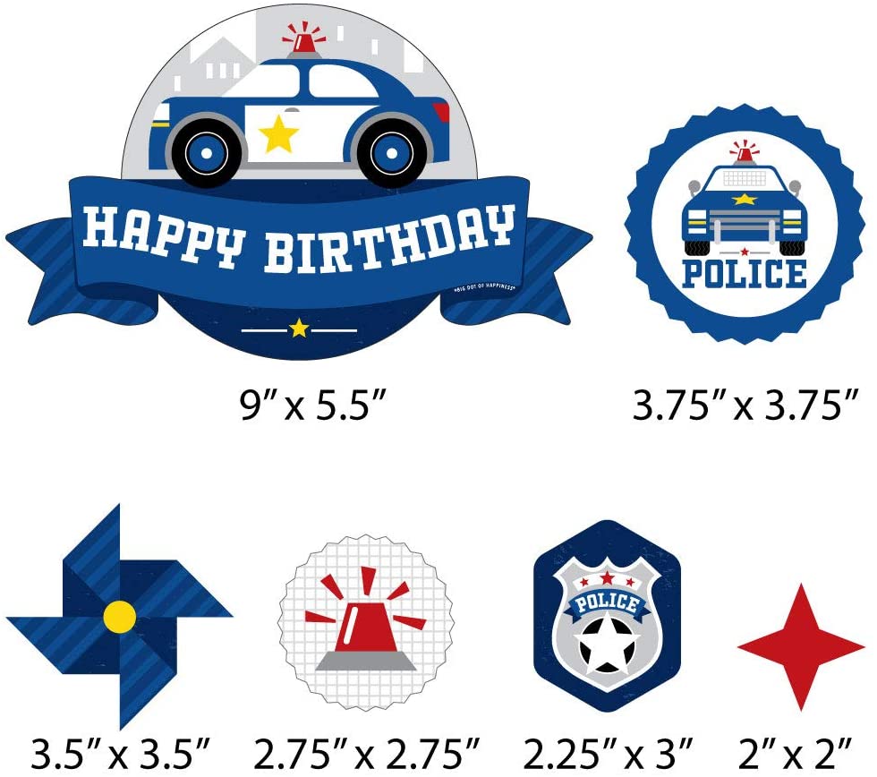 Calling All Units - Police - Shaped Thank You Cards - Cop Birthday Par –  MATTEO PARTY