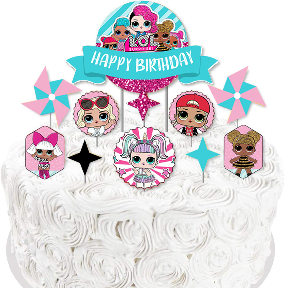 LOL. Surprise Doll Strips with Queen Bee and Cheeky Babe Edible Cake T – A  Birthday Place