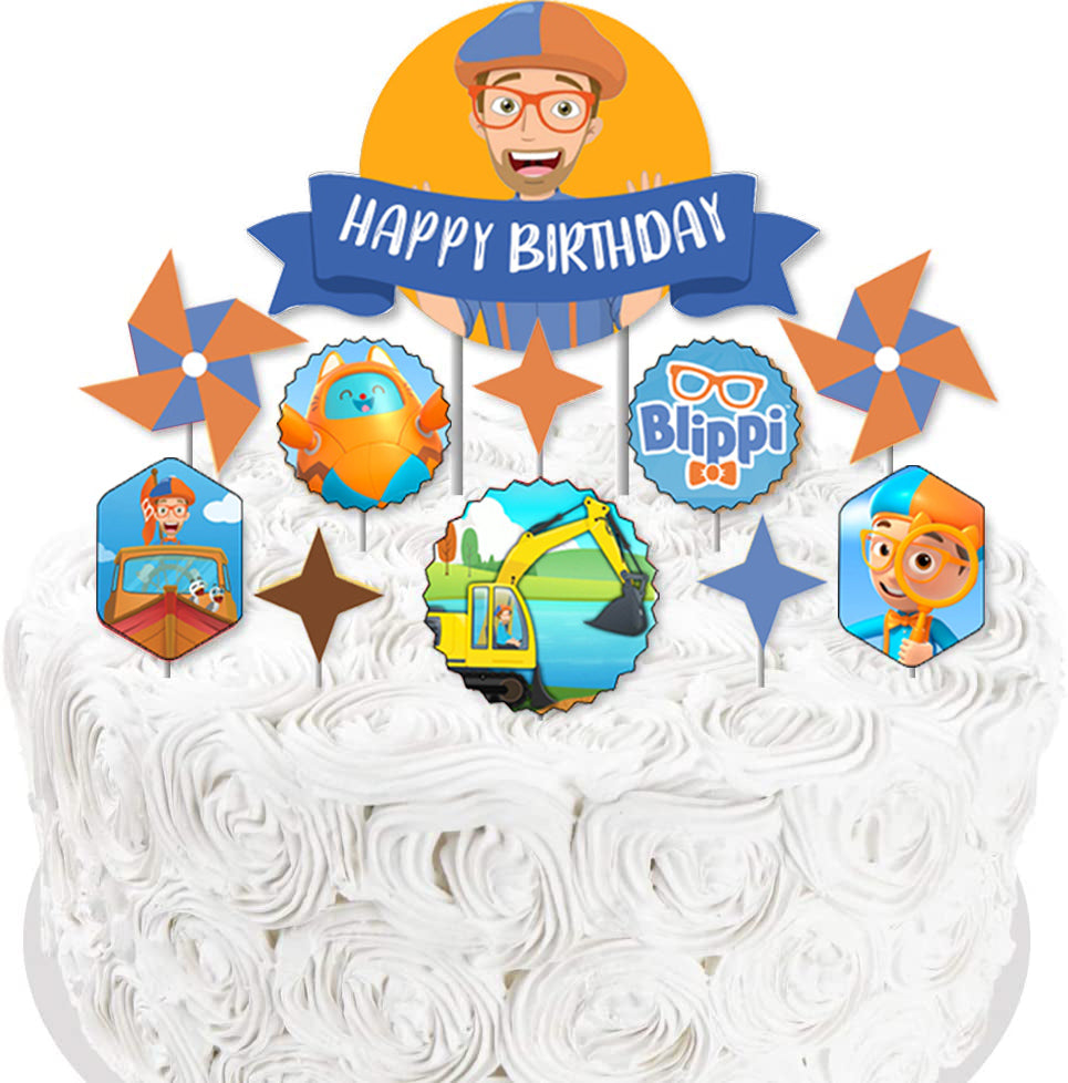 Personalised Blippi Cake Topper 3D with name and age | eBay